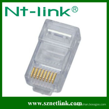 Sin escudo rj45 8p8c cat6 enchufe modular